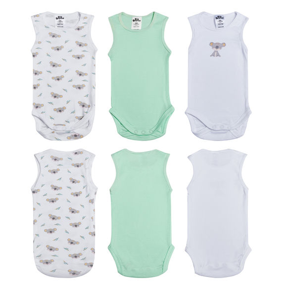 Big Softies 3pk Organic Single Suit - Koala