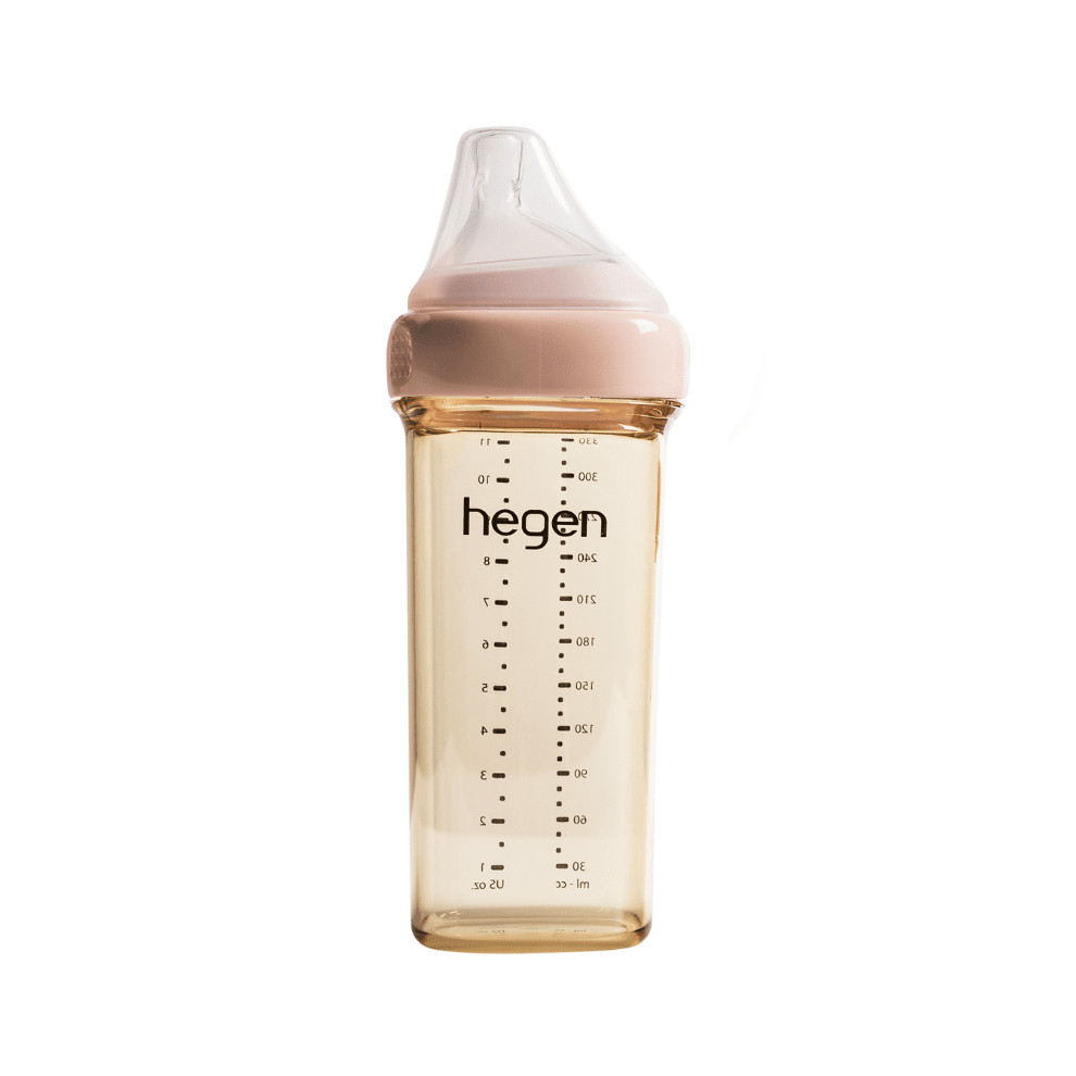 Hegen PCTO 330ml Feeding Bottle PPSU with Fast Flow Teat, Pink