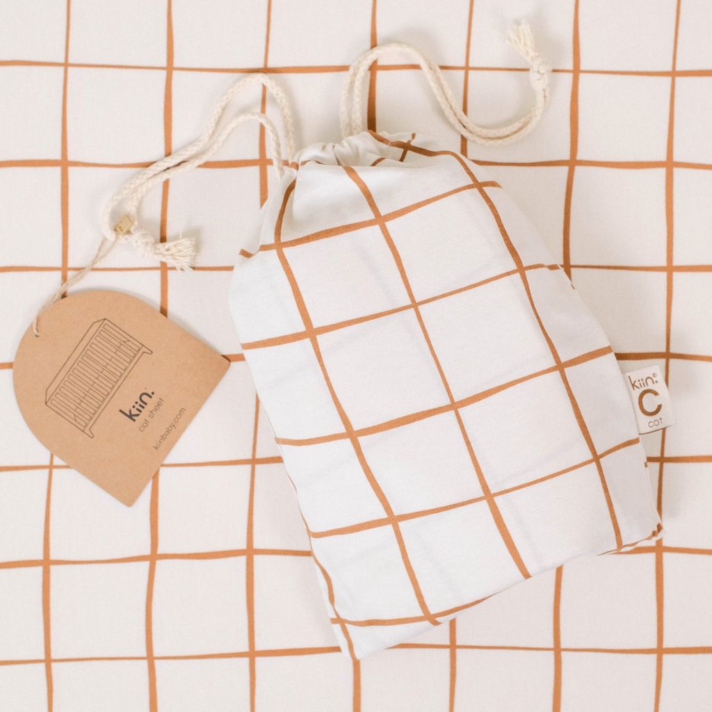 Kiin Cot Organic Sheet, LattGrey