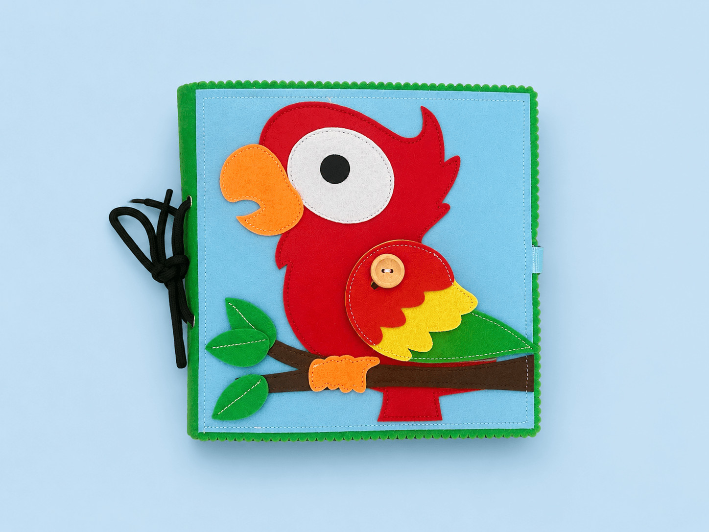 Wondertivity Big Bird, School Readiness Busy Book, Gift Big Bird Book + Drawstring Bag