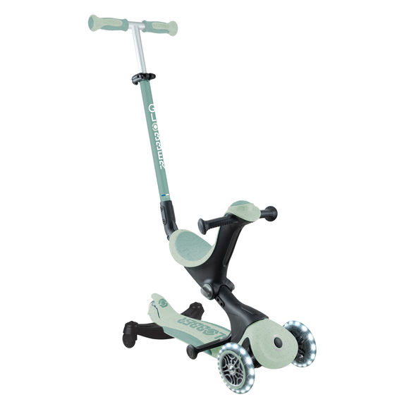 Globber Go Up Deluxe Ecologic 360 with Lights - Pistachio