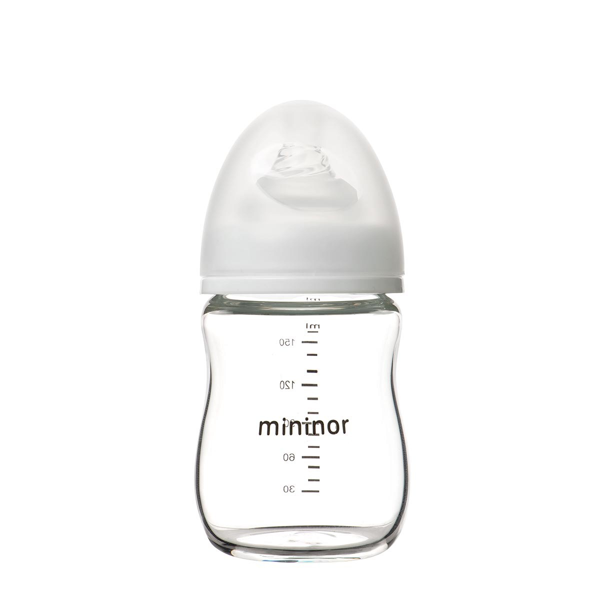 Mininor Glass Feeding Bottle, 160ml