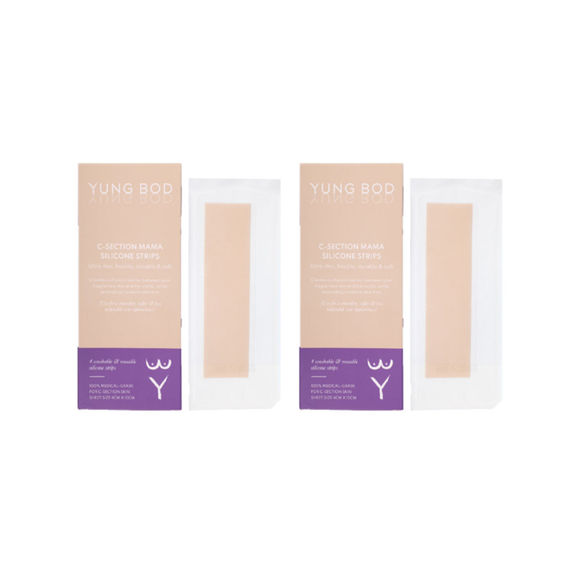 YUNG BOD - C-section Silicone Scar Strips Stack (2x packets)