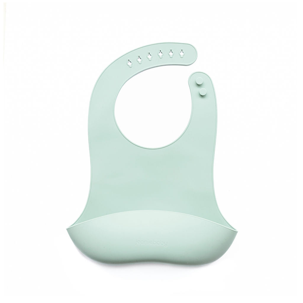 Jeanie Baby, Silicone Bib, Sage Green