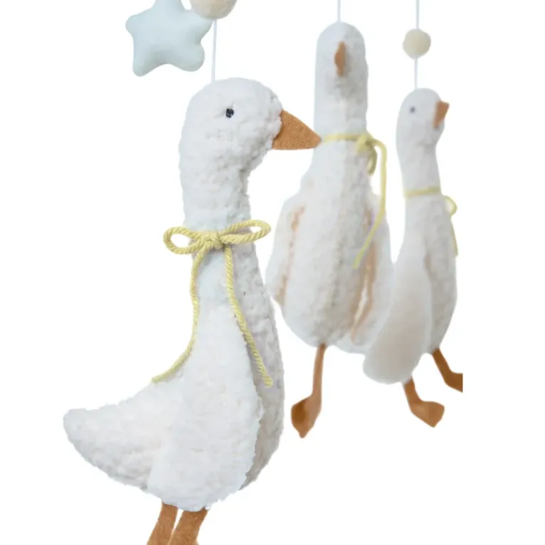 Roomi and Me Three Little Ducks Mobile with Wooden Stand - Yellow