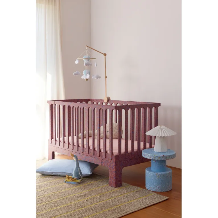 Roomi Into The Clouds Mobile with Wooden Stand - Blue