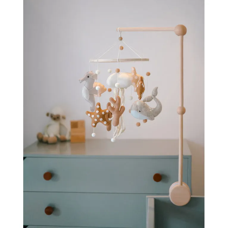 Roomi and Me Underwater Dreaming Mobile with Wooden Stand