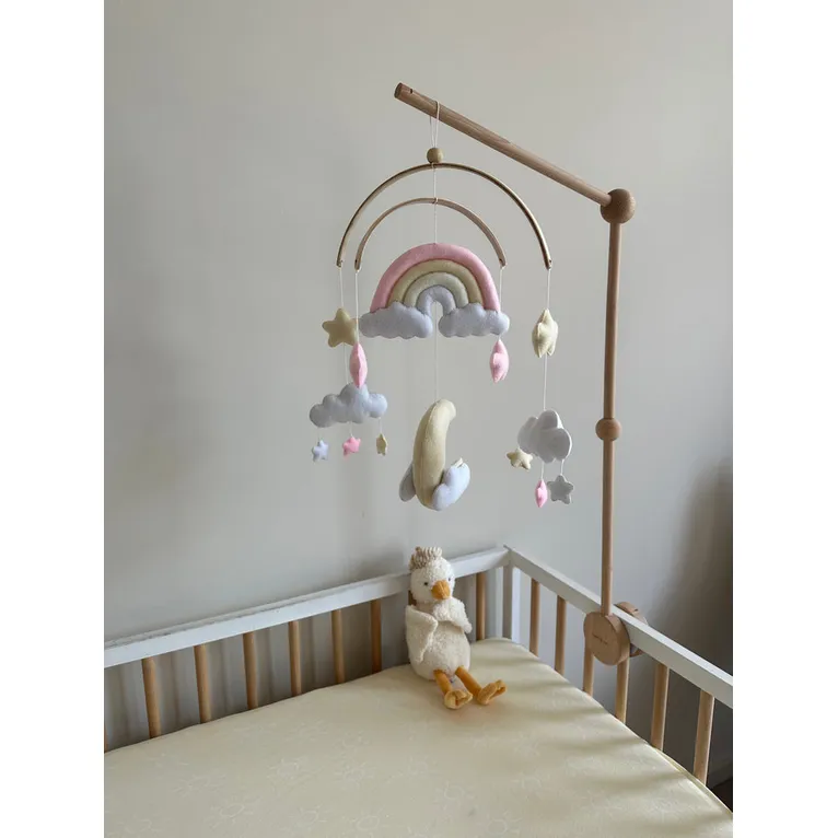 Roomi and Me Pastel Sky Mobile with Wooden Stand