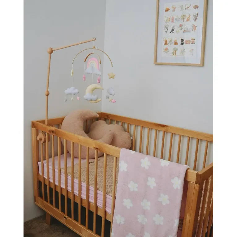 Roomi and Me Pastel Sky Mobile with Wooden Stand