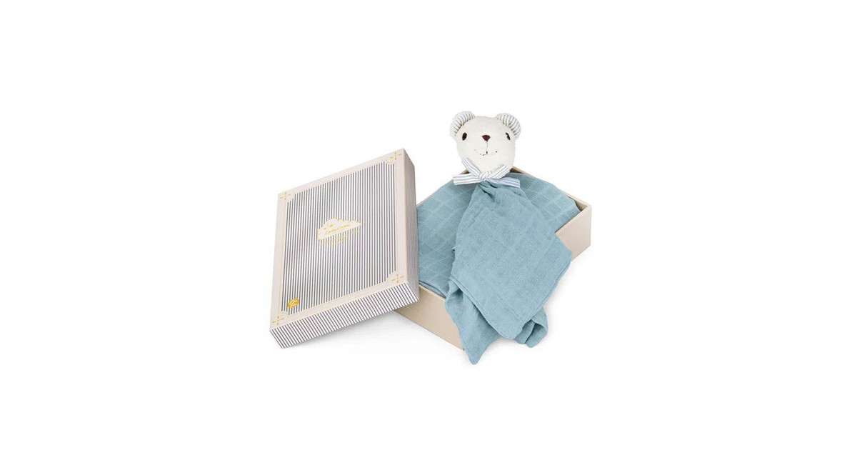 Cam Cam Copenhagen Cuddle Cloth Gift Box - Blue Stripes | Baby Bunting AU