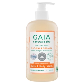 GAIA Natural Baby Bath and Body Wash 500ml