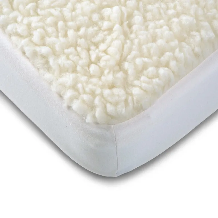 BabyRest Large Cot Lambswool Underlay White