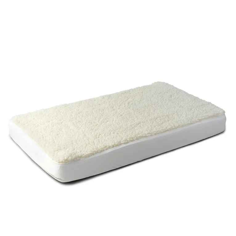 BabyRest Large Cot Lambswool Underlay White