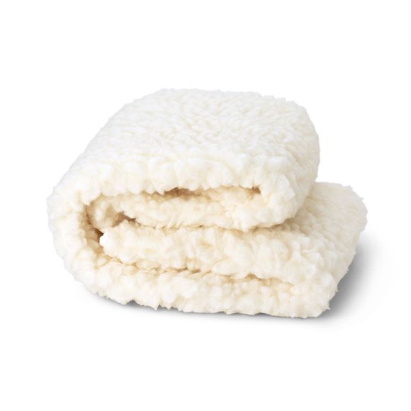 BabyRest Standard Cot Lambswool Underlay White