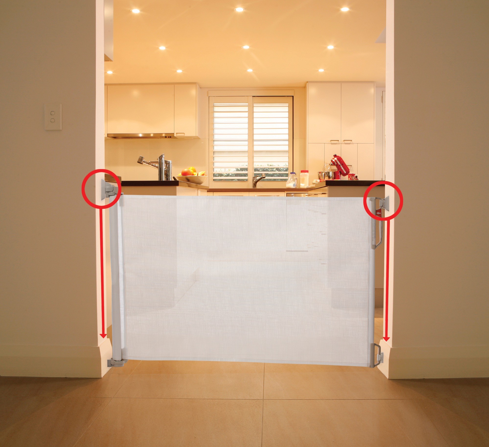 Dreambaby Skirting Board/Baseboard Kit For Retractable Gate White