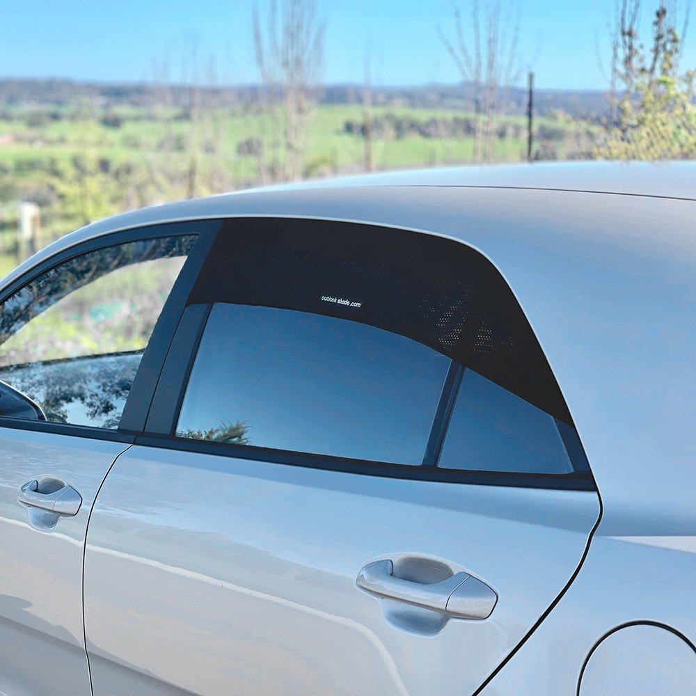 Outlook Auto Shade Curved Single Pack Black Back Seat Car Mirrors