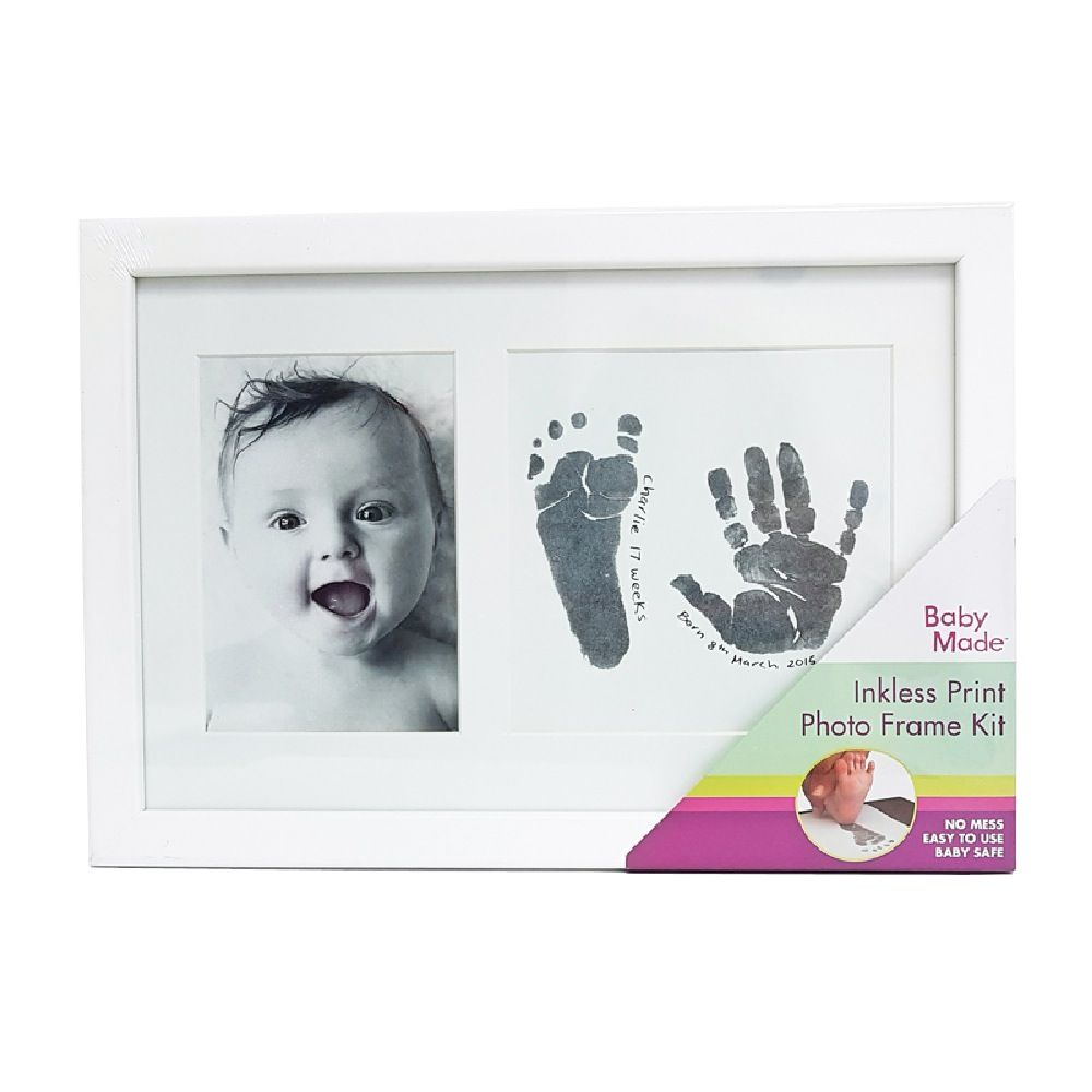 Baby Made Inkless Print Photo Frame White White | Photo Frames | Baby  Bunting AU