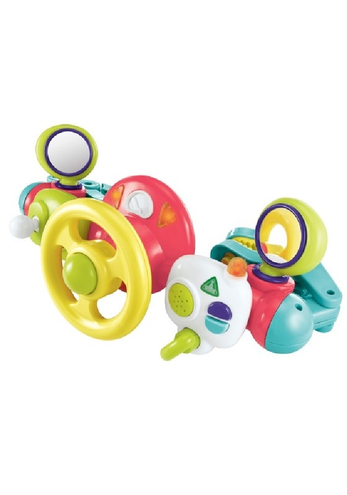 Baby Junior Driver Car Steering Wheel Activity Play Toy Buggy Stroller Cots Seat 