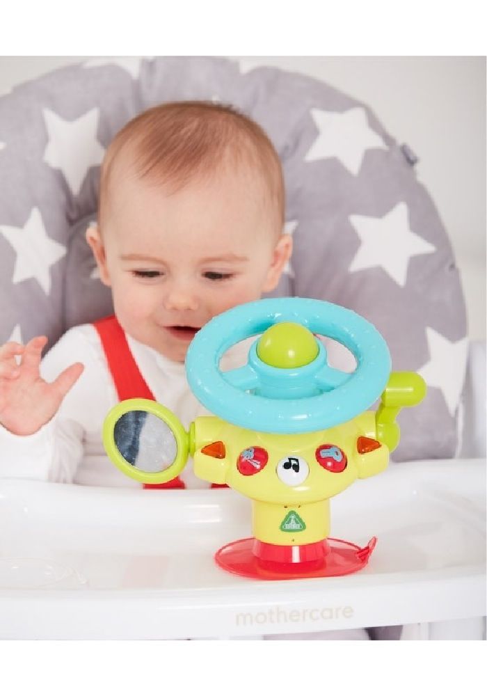 high chair steering wheel toy