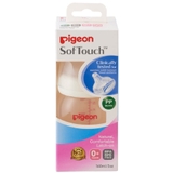 Pigeon Wide Neck PP Bottle with SofTouch Peristaltic Plus Teat - 160ml image 0