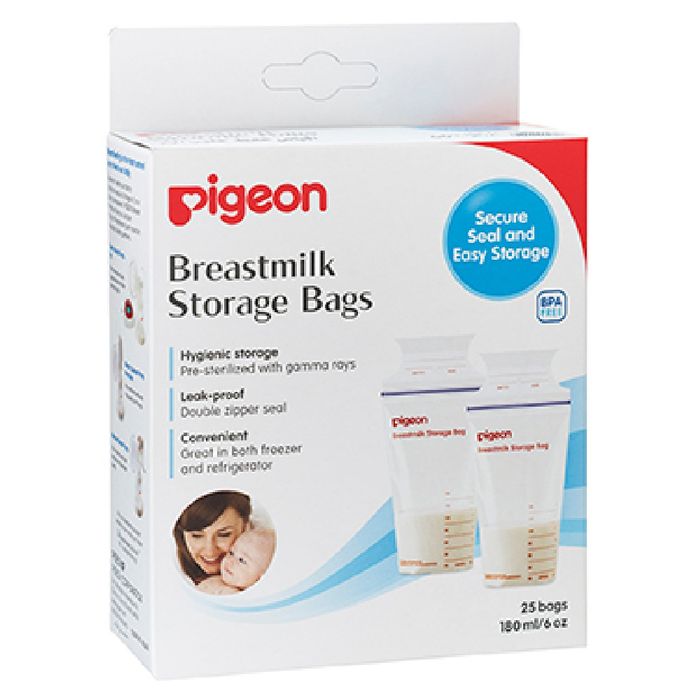 Pigeon Breast Milk Storage Bags 25pc - Animal Design