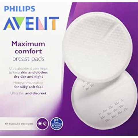 Avent Breast Pads - Disposable - Day or Night - 60 Pack image 0 Large Image