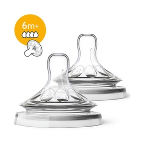 Avent Natural Teat - Fast Flow - 2 Pack