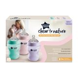 Tommee Tippee Closer To Nature Bottles 260ml 3 Pack