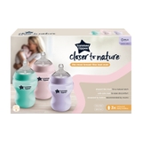 Tommee Tippee Closer To Nature Colour My World Bottle - 260ml - Girl - 3 Pack image 1