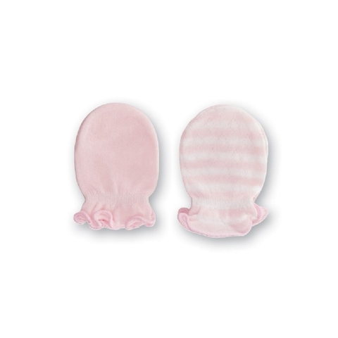 Playette Newborn Mittens Bamboo Pink 2 Pack image 0 Large Image