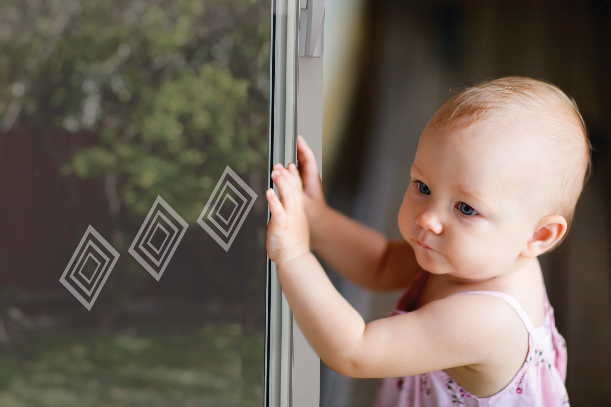 Dreambaby Sliding Glass Door Safety Decals 6pk Latches, Locks & Plugs Baby Bunting AU