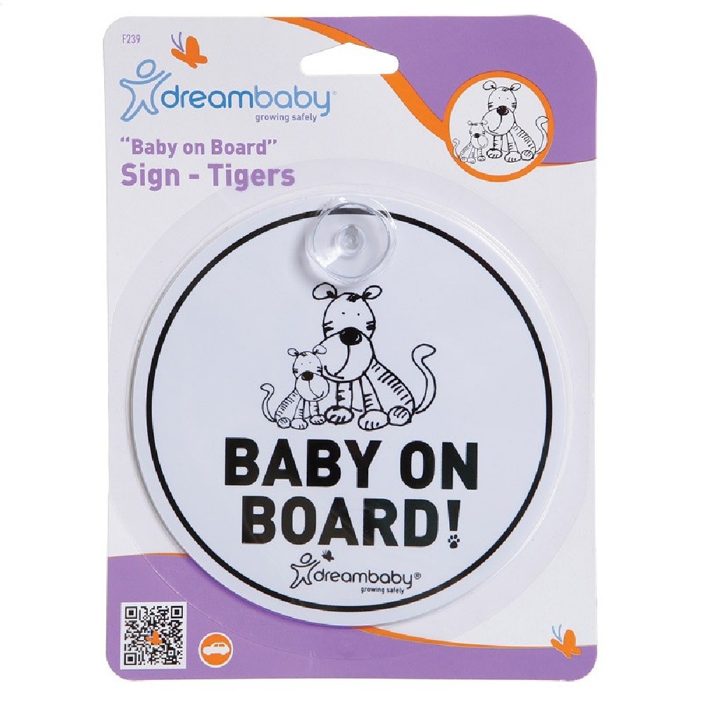 Dreambaby Baby On Board Sign Tiger