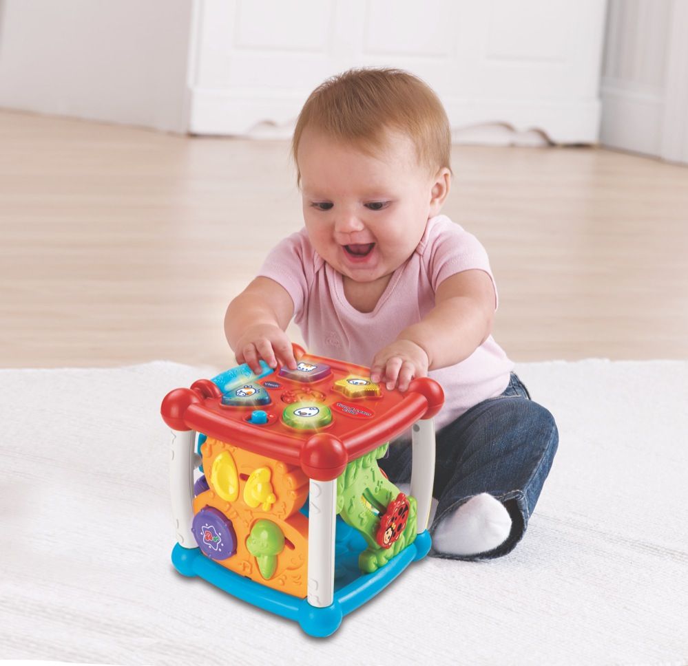 Vtech Baby Turn & Learn Cube | Puzzles | Baby Bunting AU