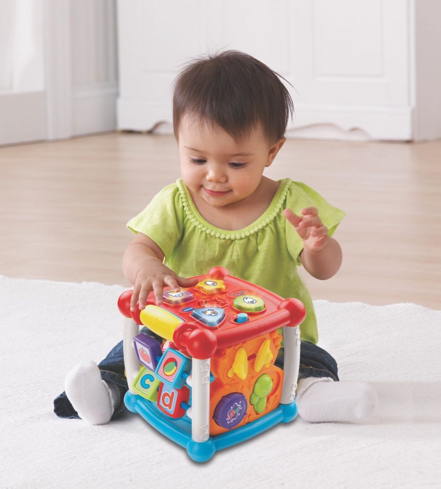 Vtech Baby Turn & Learn Cube | Puzzles | Baby Bunting AU