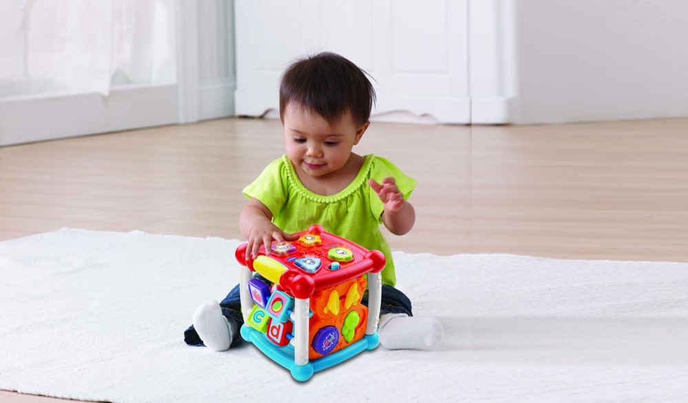 Vtech Baby Turn & Learn Cube | Puzzles | Baby Bunting AU