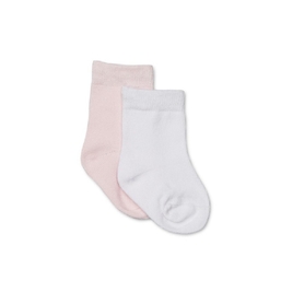 Marquise Knitted Socks 2 Pair White / Pink