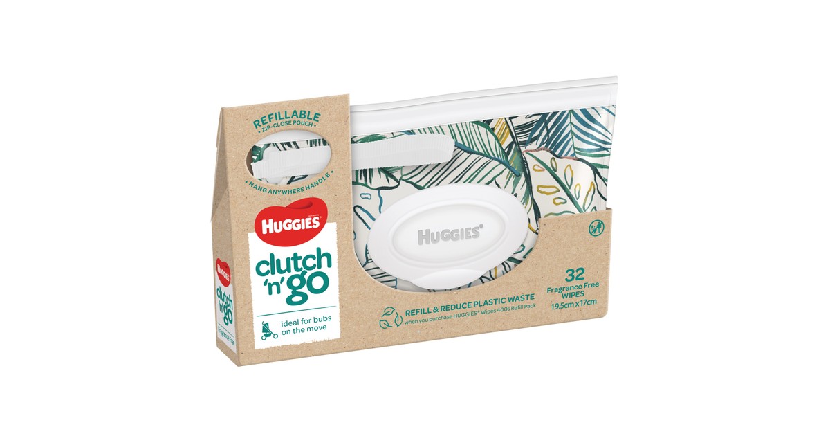 Huggies Wipes Clutch N Go 32 Pack Baby Bunting AU