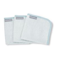 Little Bamboo Muslin Wash Cloths Natural White 6 Pack