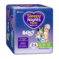 babylove sleepynights bed wetting pants 4-7 years 9pk –