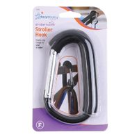GIANT STROLLER HOOK Dreambaby EZY Fit Stroller Buddy Accessory New, Silver  Black