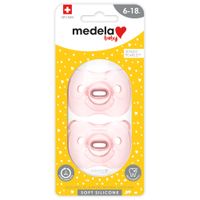 Medela Soft Silicone Soother - Boy - 6-18 Months - 2Pack, Soothers