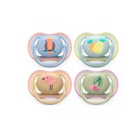 Philips Avent Ultra Air Pacifier, 6-18 Months, Bear/Paw, 4 Pack, SCF085/09  