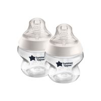 Tommee Tippee Closer to Nature 6 Pack (260ml) Baby Bottles - Natural