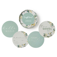 Snuggle Hunny Duck Pond & Sage Reversible Milestone Cards