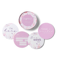 Snuggle Hunny Golden Flower & Ocre Reversible Milestone Cards